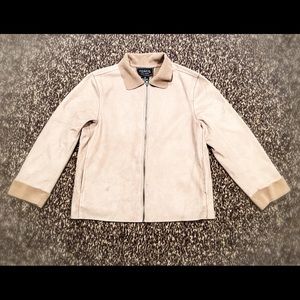 Faux Suede jacket, front pockets